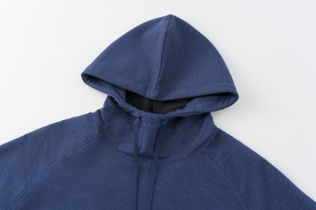 Sleek Hooded Sweatshirt with Pouch Pocket